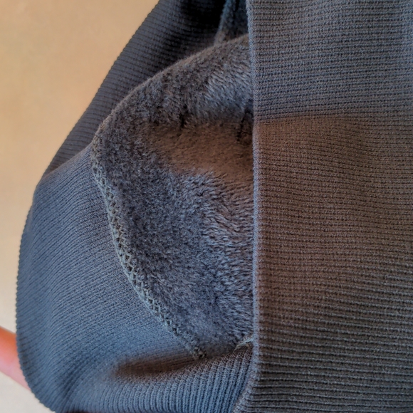 Navy Blue Fleece Leggings (OS) - Picture 2 of 3